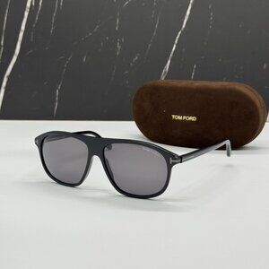 NEW TOM FORD TF1027 01A POLARIZED MEN SUNGLASSES TOM FORD PRESCOTT FT1027/S 01A